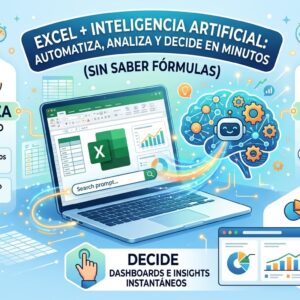 “Excel + Inteligencia Artificial: Automatiza, analiza y decide en minutos (sin saber fórmulas)”