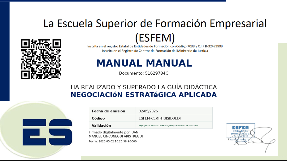 Certificado descargado en imagen