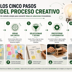 Los cinco pasos del proceso creativo