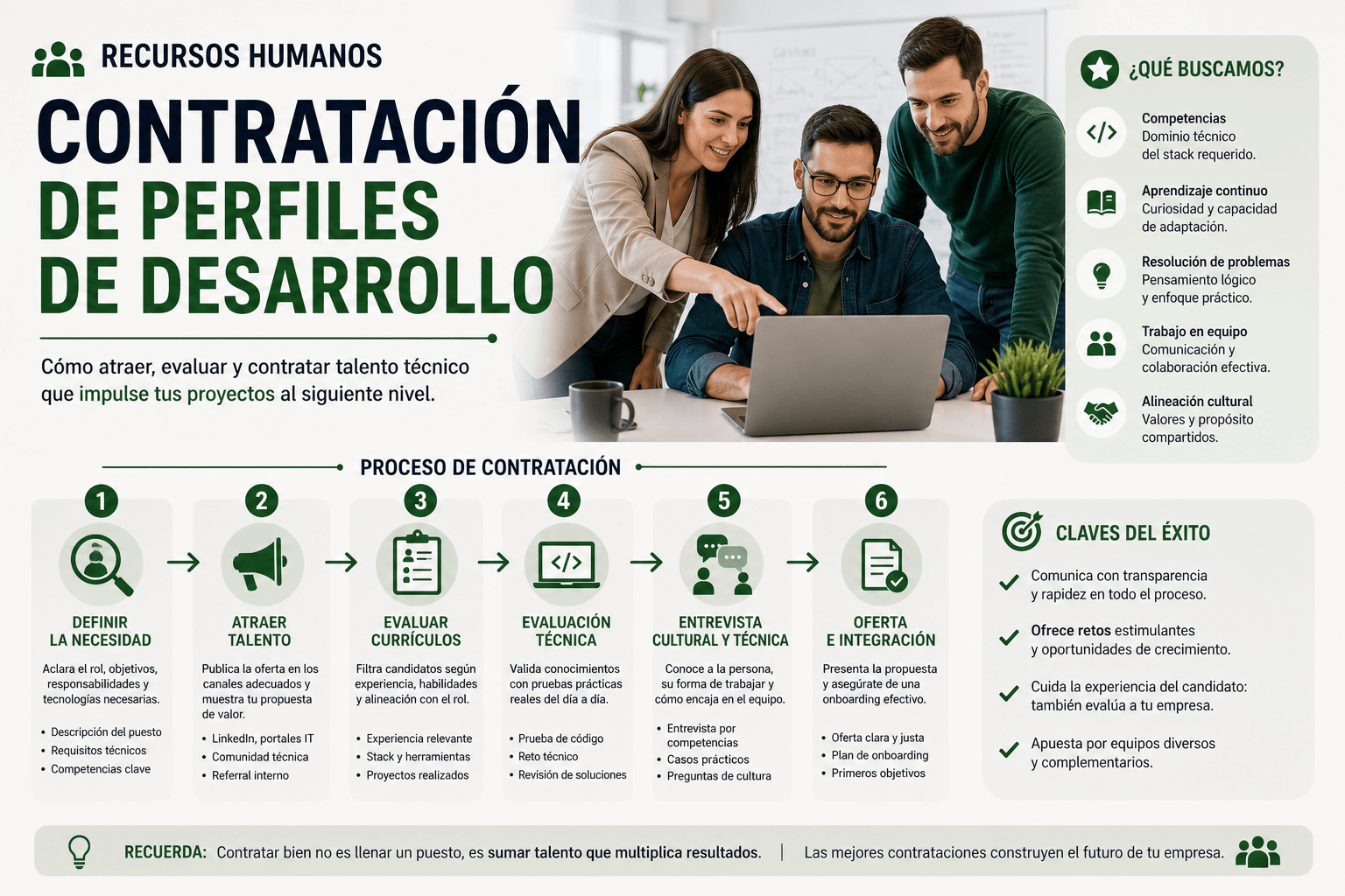 Recursos humanos: Contratación de perfiles de desarrollo 1 Recursos humanos: Contratación de perfiles de desarrollo