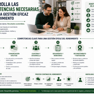 Desarrolla las competencias necesarias para una gestión eficaz del rendimiento
