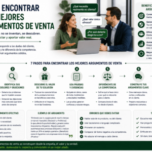 Cómo encontrar los mejores argumentos de venta