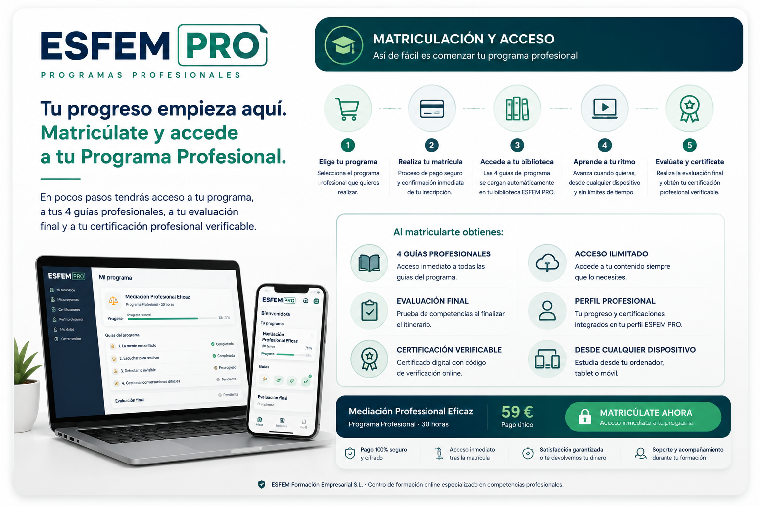 Acceso al Programa Profesional ESFEM PRO