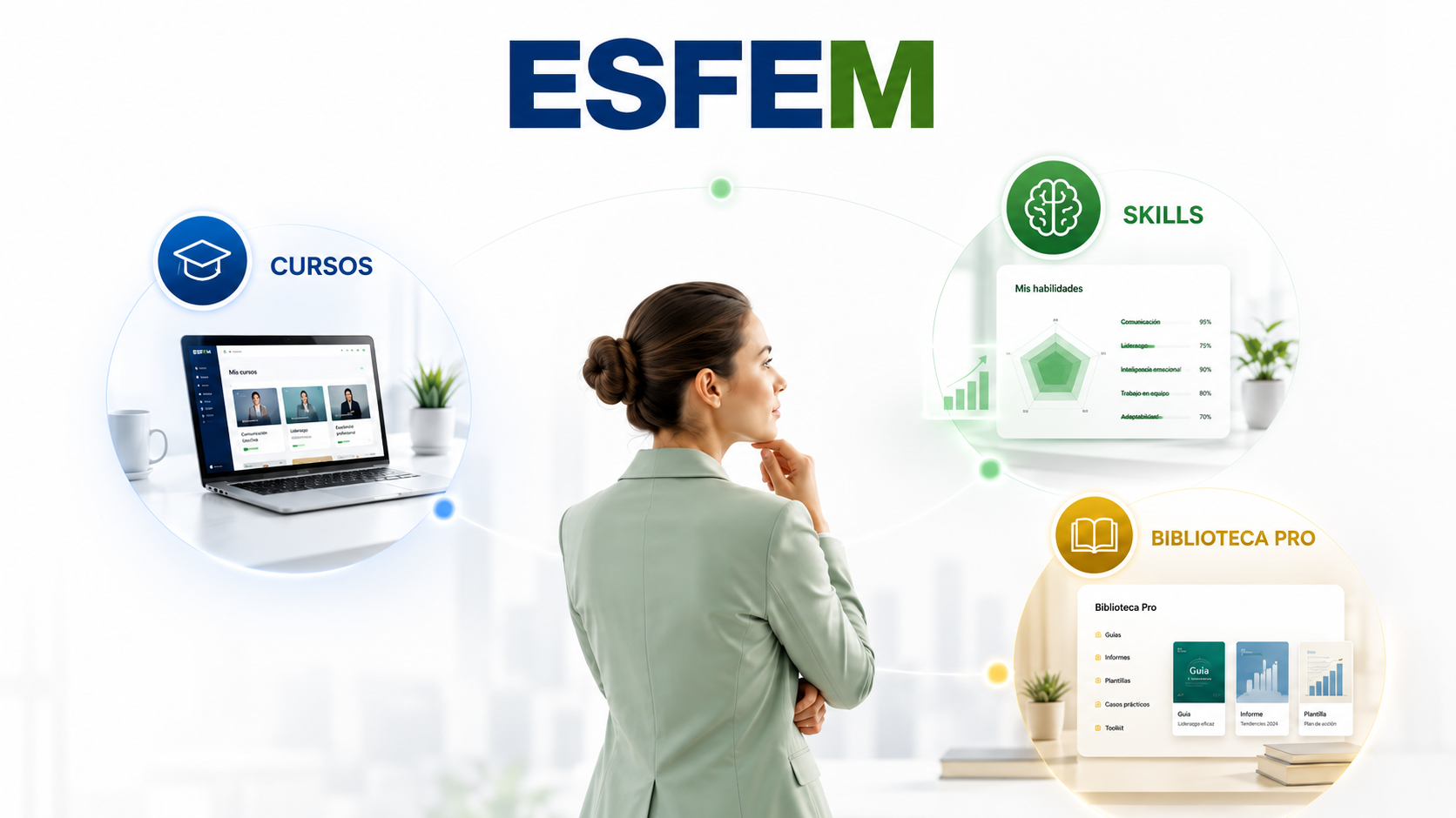 Cursos, Skills y Biblioteca PRO ESFEM