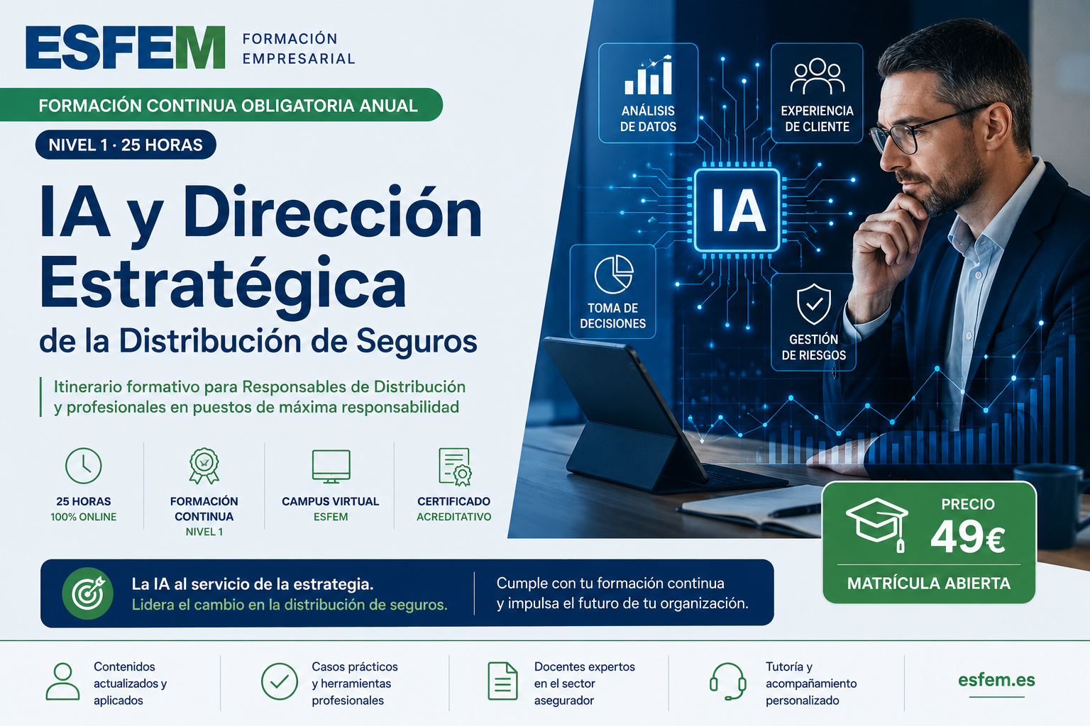 IA y Dirección Estratégica de la Distribución de Seguros – Nivel 1