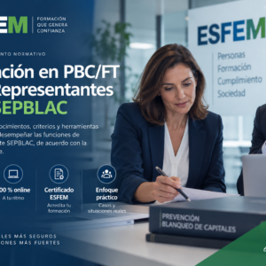 Formación en PBC/FT para Representantes ante SEPBLAC